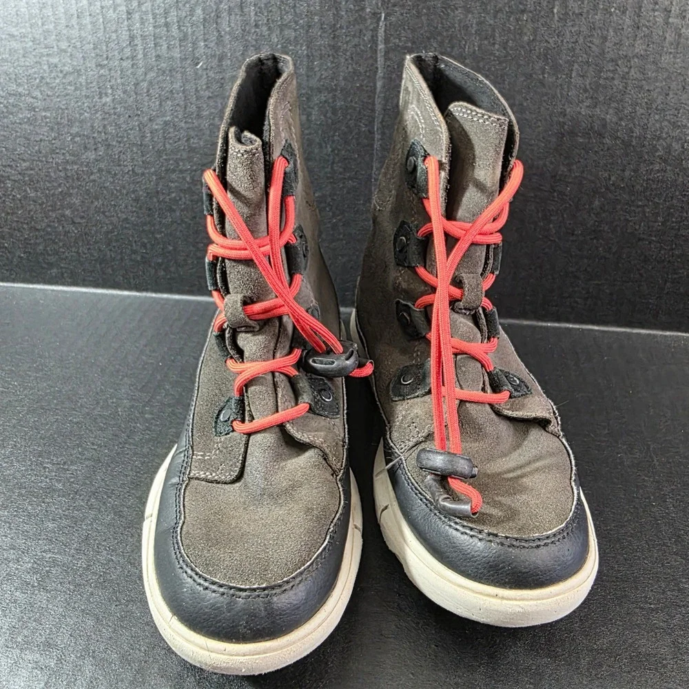 Sorel Kids Kinetic Sport Waterproof Winter Boots Quarry Red Quartz NY4897-093